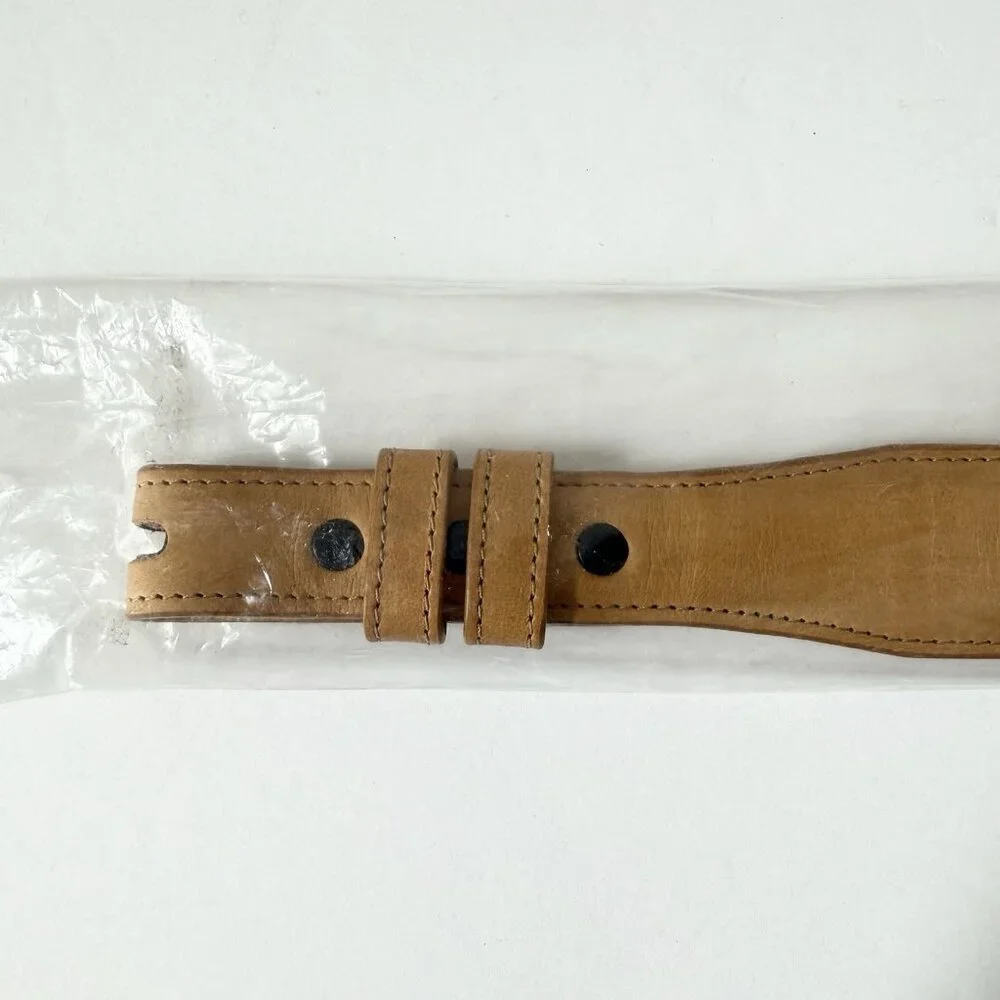 Rod Patrick Boots Mens Western Belt 1.25 in Size 34 Tan Horse Leather Taper End